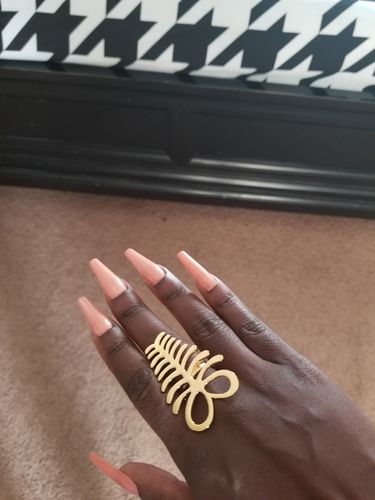Customer photo review of Adinkra Aya XL Ring