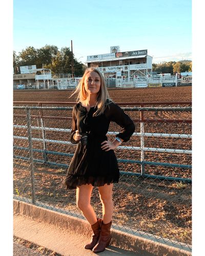 Customer photo review of Leia Chiffon Dress