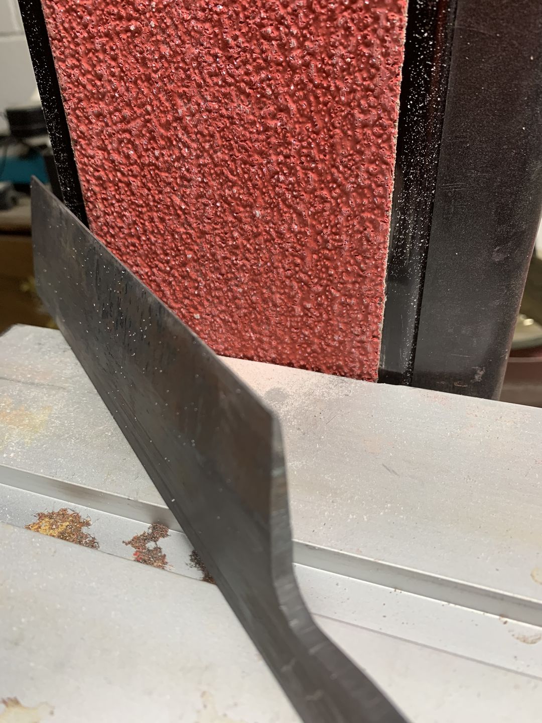 Customer photo review of 4" x 36" Sanding Belts for Stock Removal
