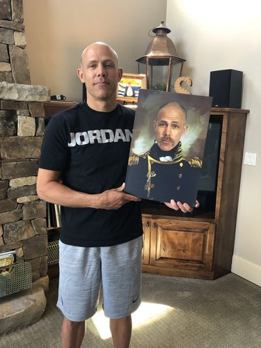 Customer photo review of The Admiral - Custom Canvas