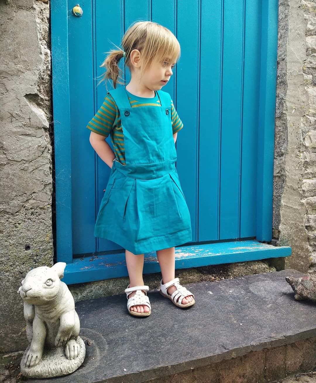 Customer photo review of Emerald Pinafore Dress