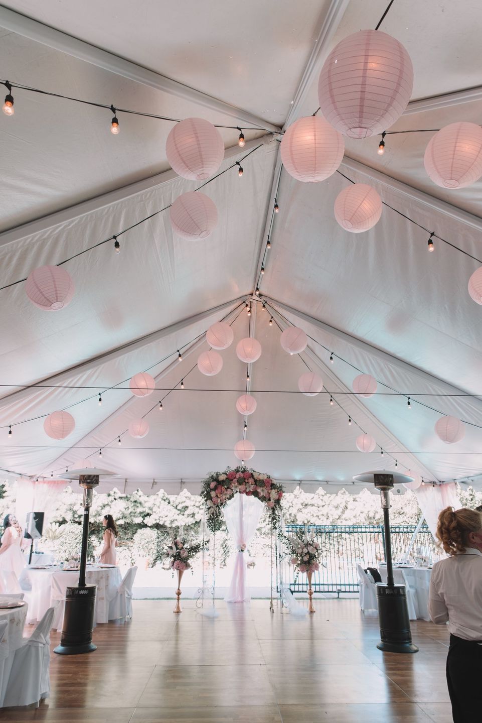Customer photo review of 16" Pink Round Paper Lantern, Even Ribbing, Chinese Hanging Wedding & Party Decoration