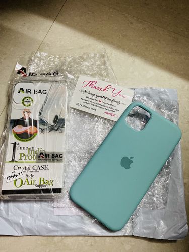 Customer photo review of iPhone Liquid Silicon Case ( Sea Blue )