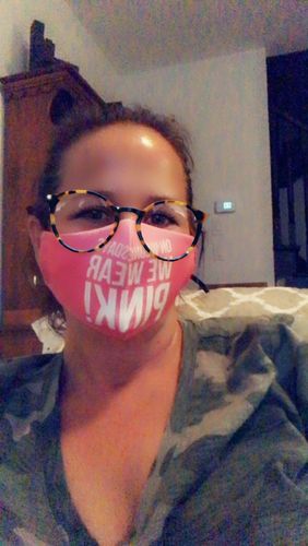 Customer photo review of PINK MASK - ADD ON ITEM ONLY - SEE BELOW