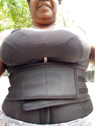 Customer photo review of LUX LATEX VEST - DOUBLE BELT