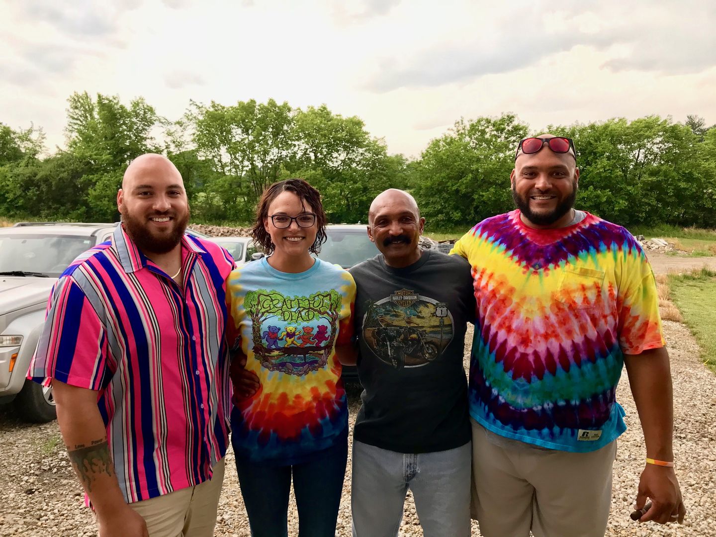 Customer photo review of Grateful Dead Wood Bears Tie Dye T Shirt