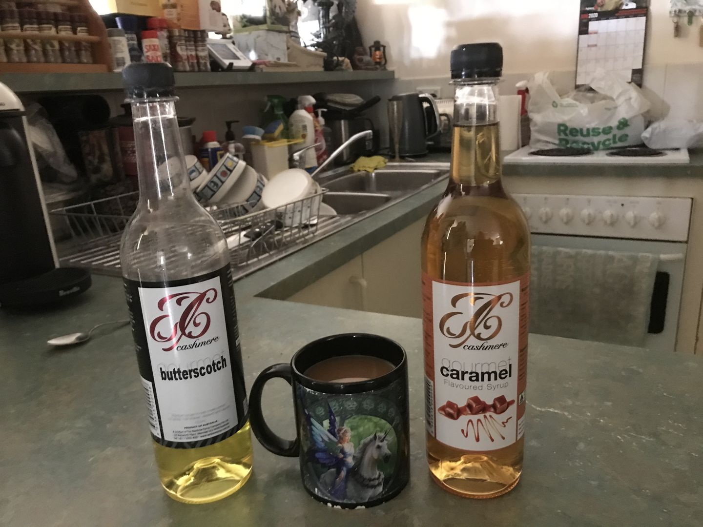 Customer photo review of Butterscotch Coffee Syrup