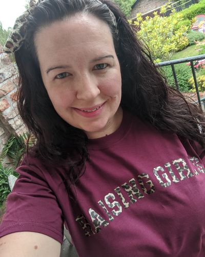 Customer photo review of Raising Girls Leopard Tee (MRK X)