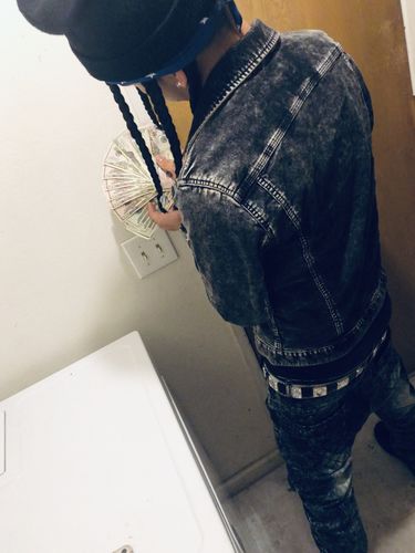 Customer photo review of FASHION DENIM GRAFFITI JACKET