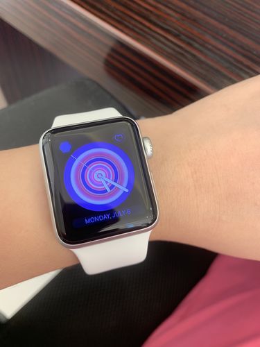Customer photo review of Apple Watch Series 3 -  Silver Aluminum Case with White Sport Band