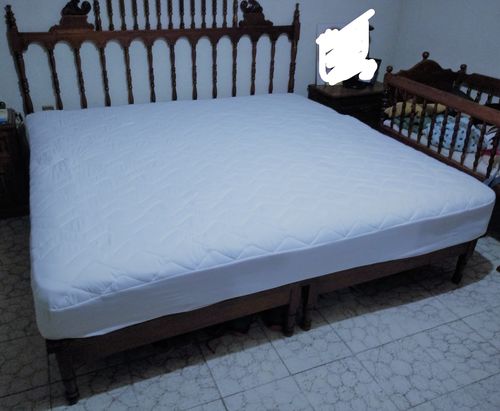 Customer photo review of Protector de Colchón Acolchado Modelo Rombos (Rebeca Basic) Tamaño a Elegir