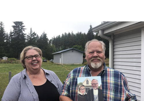 Customer photo review of The American Gothic - Custom Canvas