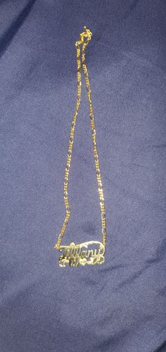Customer photo review of Double Plated Name Necklace