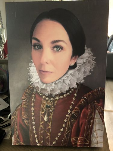 Customer photo review of The Queen of Roses - Custom Canvas