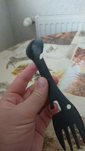 Customer photo review of Camping Spork - 5 in 1 Utensil