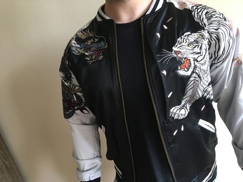 Customer photo review of Four Legendary Creatures Sukajan Souvenir Jacket