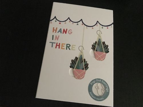 Customer photo review of The Super Sassy Pop Out Earring Greeting Card