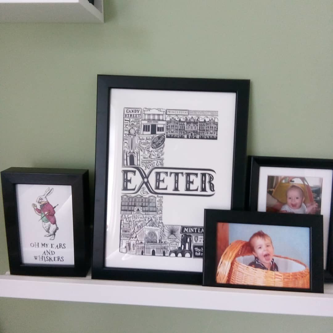 Customer photo review of Exeter letter E Print