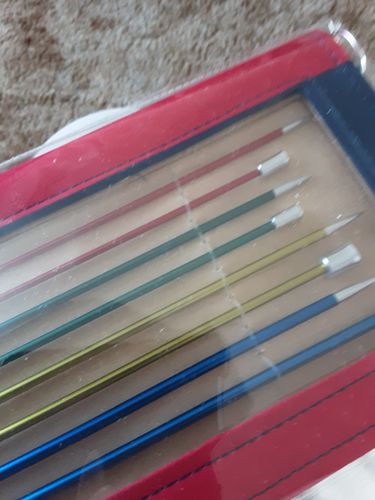 Customer photo review of Knit Pro Zing Knitting Needles Set of 8: 35CM