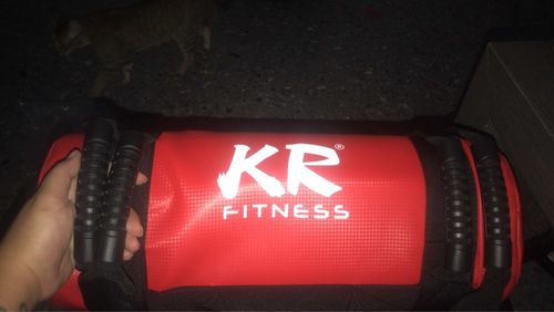 Customer photo review of 5/10/15/20/25/30KG Unfilled Power Bag Fitness Body Building Gym Sports Crossfit Sand Bag Muscle Training PU Leather Heavy Duty