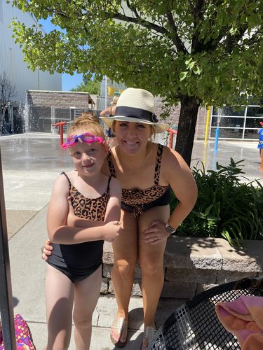 Customer photo review of Stay-Cation Top | Leopard Print