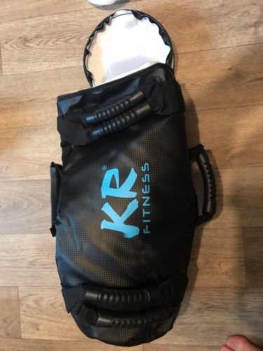 Customer photo review of 5/10/15/20/25/30KG Unfilled Power Bag Fitness Body Building Gym Sports Crossfit Sand Bag Muscle Training PU Leather Heavy Duty