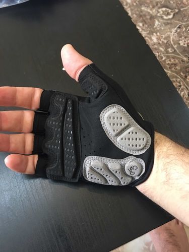 Customer photo review of INBIKE Half Finger Gel Pad Cycling Gloves