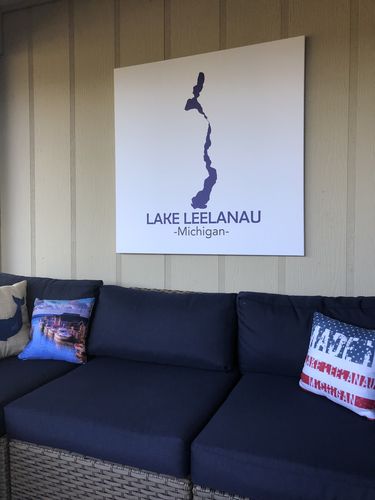 Customer photo review of Custom Lake Square Canvas