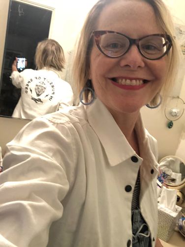 Customer photo review of Pursuit Garage Jacket Vintage White