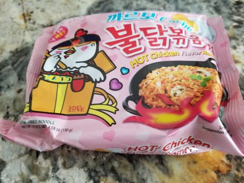 Customer photo review of [Samyang] Carbonara Hot Chicken Stir Fried Ramen 5pk