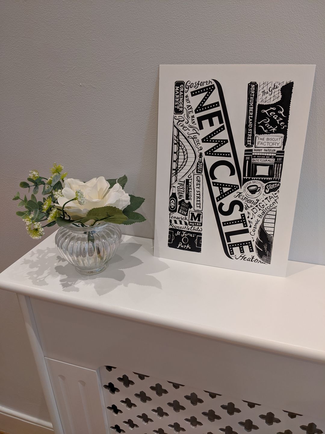 Customer photo review of Newcastle Print