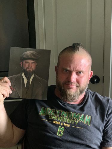 Customer photo review of The Peaky Blinder - Custom Canvas