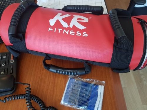 Customer photo review of 5/10/15/20/25/30KG Unfilled Power Bag Fitness Body Building Gym Sports Crossfit Sand Bag Muscle Training PU Leather Heavy Duty