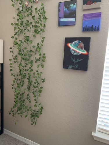 Customer photo review of Blossoming World Canvas Set