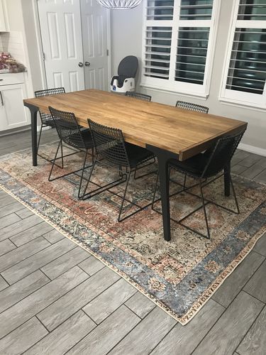 Customer photo review of The Rug Collective­™ Distressed Vintage Cezanne Terracotta Sky Area Rug