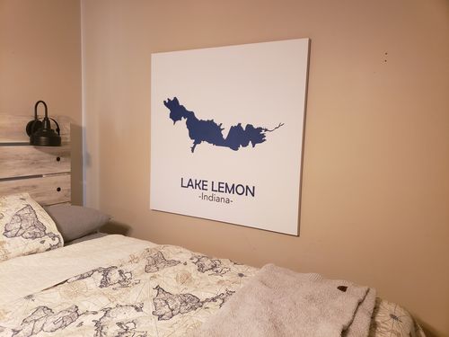 Customer photo review of Custom Lake Square Canvas