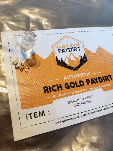 Customer photo review of 5 Lb. Rich Gold Paydirt Unsearched Concentrate
