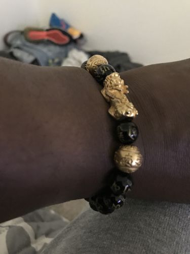 Customer photo review of Feng Shui Wealth Beads Bracelet