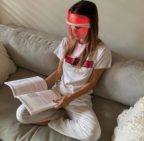 Customer photo review of Photon Therapy Mask