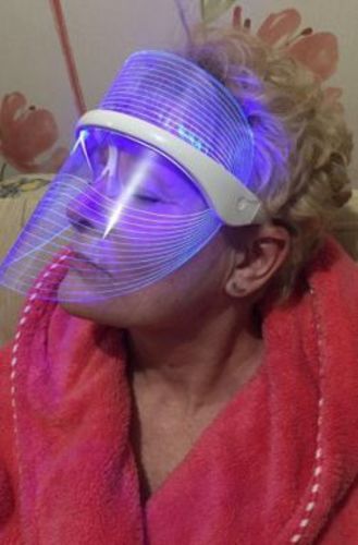 Customer photo review of Photon Therapy Mask