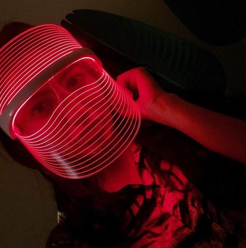 Customer photo review of Photon Therapy Mask