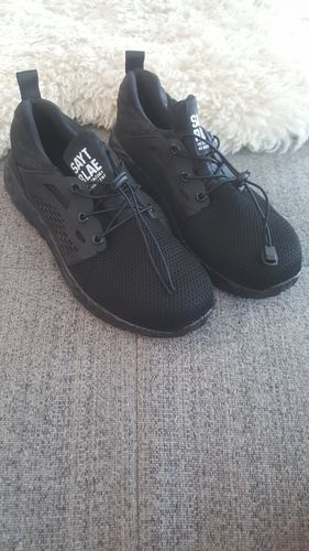 Customer photo review of SOLID Sneakers "Reptile" Steel Toecap Work Safety Shoes  -Black-