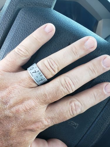 Customer photo review of Men's Silicone Duck Band Ring