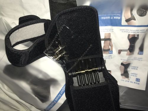 Customer photo review of KneeBoost™ Carbon Steel Hinged Knee & Thigh support system