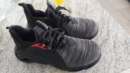 Customer photo review of SOLID Sneakers "Predator" Steel Toecap Reinforced Work Safety Shoes -Green-