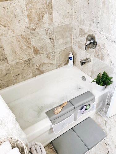 Bathset Repose Genoux Et Appui Coudes Pour Baigner Confortablement Gadgets D Eve