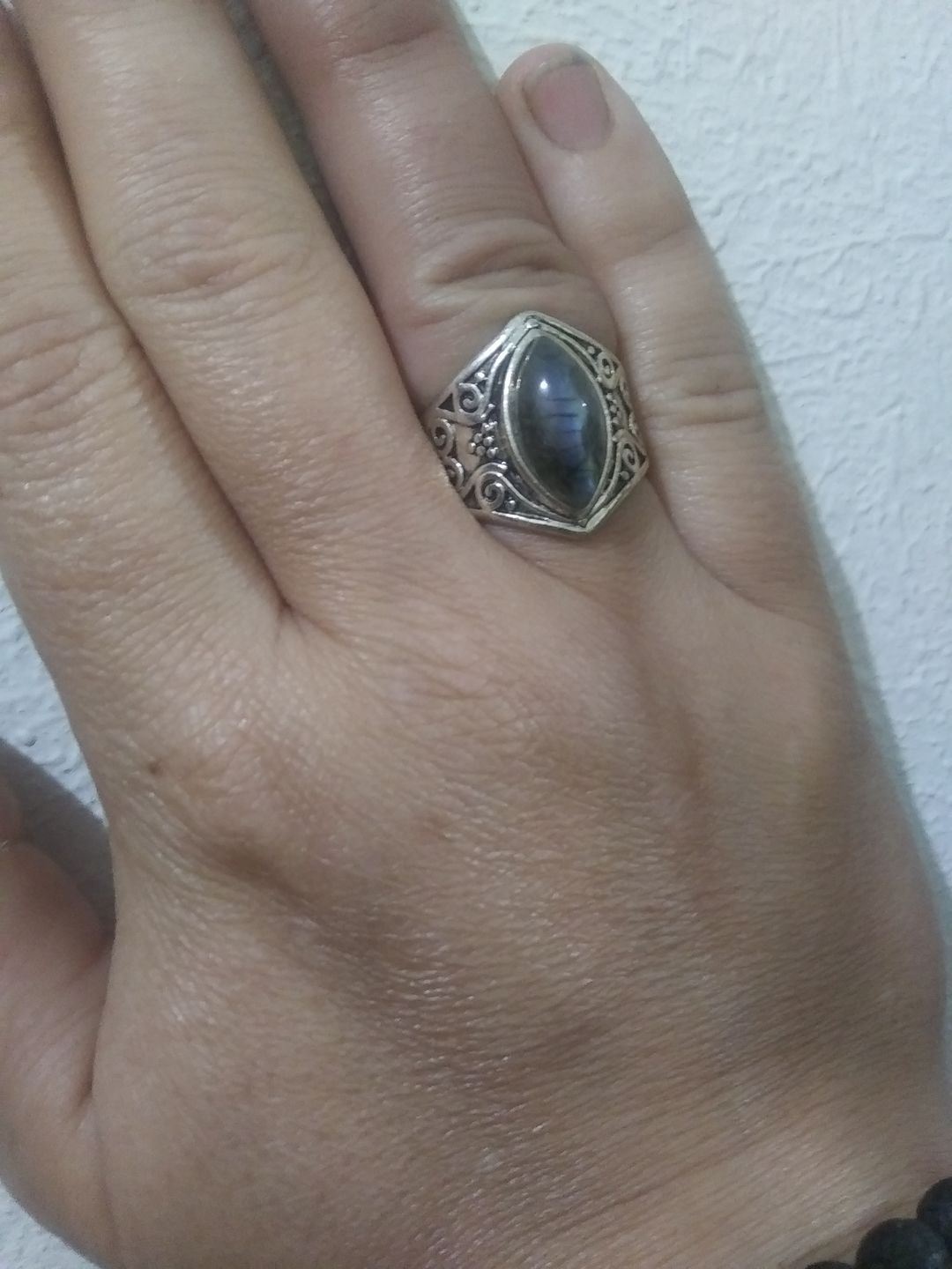 Customer photo review of Awakening Labradorite Ring