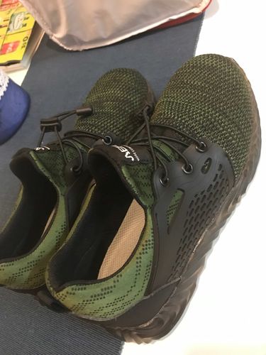 Customer photo review of SOLID Sneakers "Reptile" Steel Toecap Work Safety Shoes  -Black-