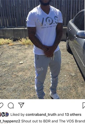 Customer photo review of Side Stripe Dip Dye Track Pants Navy (1A1-404)
