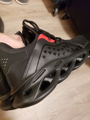 Customer photo review of SOLID Sneakers "Predator" Steel Toecap Reinforced Work Safety Shoes -Black-